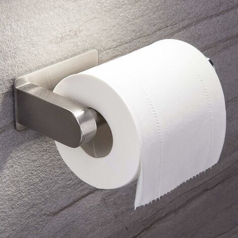 Porte-papier toilette auto-adhésif – Acier inoxydable 304 – Installation sans forage – Support mural étanche – Charge jusqu'à 5 kg (1/5)