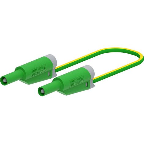 Electro PJP 2711-IEC-CD1-100V Cavo di misura Spina a banana 4 mm 1 m Verde 1 pz. (1/2)