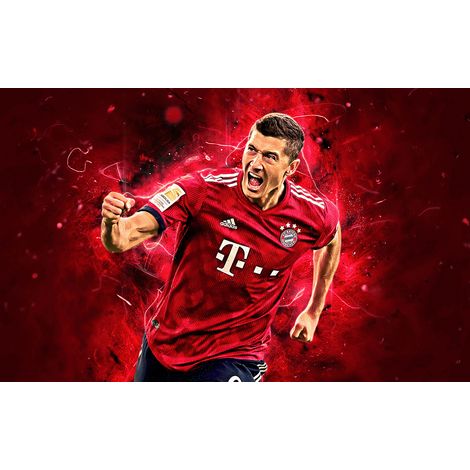 Papier peint panoramique Football - Joueur de Foot - 408 cm x 255 cm (1/2)