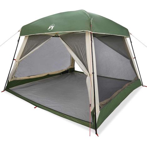 vidaXL Tienda de campaña familiar para 6 personas impermeable verde (1/2)