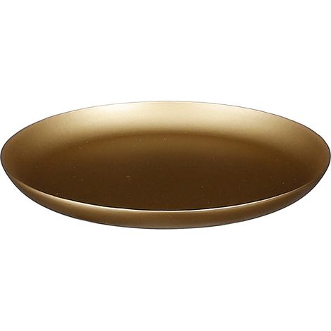Mica Kerzenplateau Coast gold Eisen Ø 11 cm Dekorative Platte (1/3)