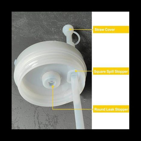 30 PièCes Bouchon Anti-DéBordement en Silicone, Bouchon D'Aspiration Du Couvercle de la Tasse Accompagnant le Bouchon D'Aspiration (1/5)