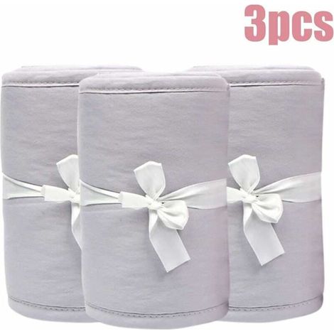 Set of 3 Padded Crib Rail Protectors, In Crib Rail Covers, In Crib Bedding Bumpers