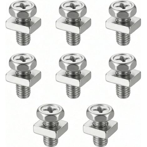 Vis M6, Écrou Batterie À Tête Hexagonale, Boulon Cosse Batterie Anti Desserrage, Kit Fixation Batterie Scooter, Boulons Vis Et Écrous De Batterie, Écrou Carré De Remplacement 8X