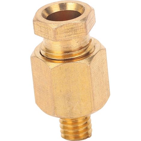 Raccord fileté en laiton droit, adaptateur de connexion, fournitures de tuyauterie industrielle PD606 (1/5)