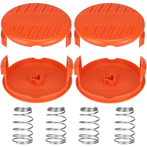 Capuchons de bobine A6481 A6485 RC-100-P pour Black Decker GL280, GL301, GL425, GL430, GL545, GL555, GLC13, STC1820, ST1823, GLC1825L, GLC3000. Couvercle de bobine de rechange. (4 capuchons de (1/5)