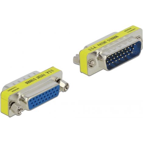 Delock Adaptador Sub-D de 26 pines macho a hembra - Port Saver