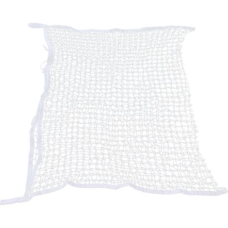 Filet à foin en corde tissée PE à mailles perforées, pour chevaux, mangeoire lente, sac de stockage de fourrage, blanc, 60 x 90 cm / 23,6 x 35,4 pouces (1/5)