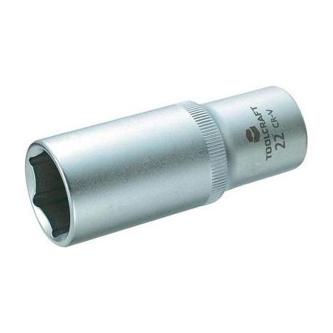 Douille 6 pans extérieurs 22 mm Longueur: 77 mm TOOLCRAFT 816186 Propulseur: 1/2" (12.5 mm) 1 pc(s) (1/4)