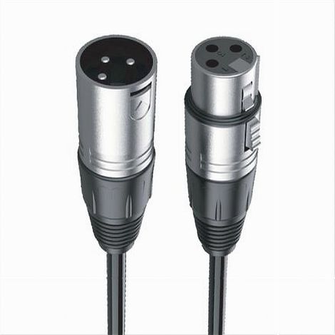 MaxTech - Cavo Xlr 3 Pin Xlr Maschio Femmina Audio Prolunga Microfono Da 1.8 Metri Xlr-01 - (1/2)