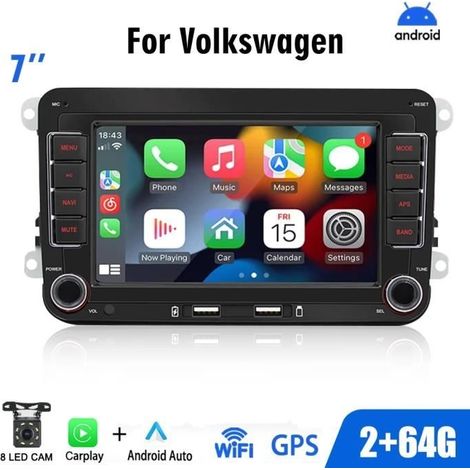 2-DIN-Bluetooth-Autoradio Modell 9070-J – GPS – CarPlay – WLAN – 4 x 60 W (1/4)