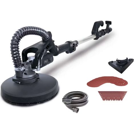Levigatrice da muro con asta telescopica 710w 215 mm TBS930-BE scheppach black
