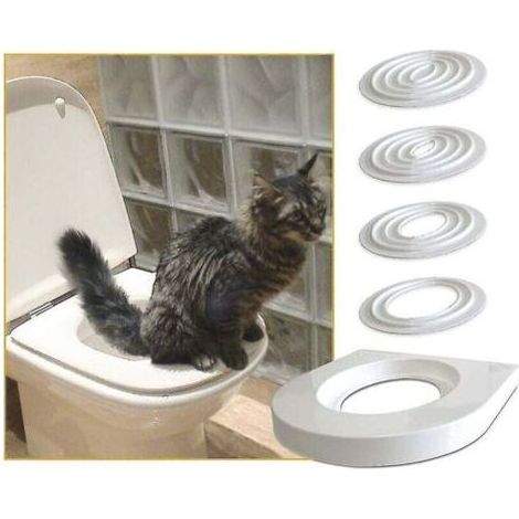 Kit de formation aux toilettes pour chat – Système innovant – Plastique sûr et non toxique – Pour chats âgés et grands félins (1/5)