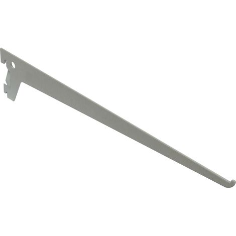 Reggimensola a 2 ganci - 40 cm. - alluminio bianco