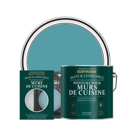 Peinture pour Murs de Cuisine, Finition Mate - Pétrole (1/3)