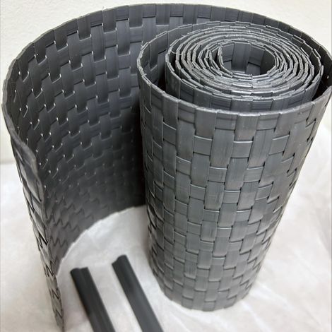 TENAX Flexi 19 cm x 205 cm, Antracite, Strisce Frangivista in HDPE con 2 Clip, Privacy Decorativa per Recinzioni a Pannelli, Cancellate, Ringhiere, Balconi e Giardini (1/5)
