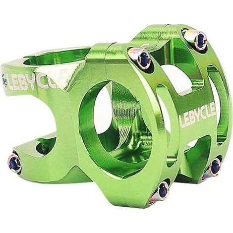 Potence de vélo haute résistance 31,8 mm, usinée, pour VTT et cyclisme, verte (1/5)