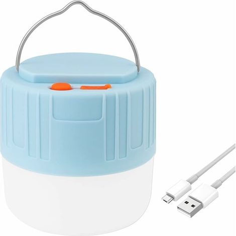 Lampe de camping LED rechargeable par USB, idéale pour une utilisation en extérieur, projecteur ultra-lumineux avec bras articulé