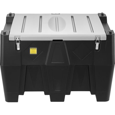 Mophorn Tragbarer Dieseltank, 484,5 L Kapazität & 45 L/min Förderleistung, Kraftstofftank mit 12 V Pumpe & 4 m Schlauch, Transporttank für Diesel, Schwarz