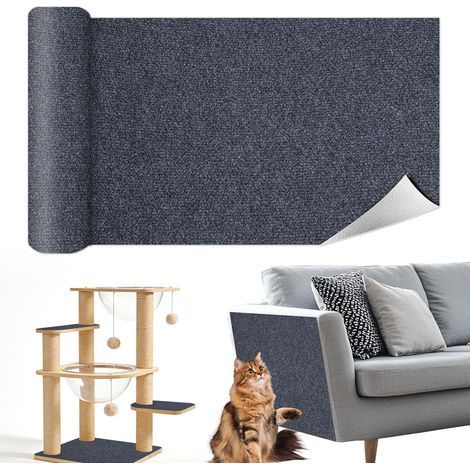 Katzenkratzmatte, dichter Filz, selbstklebend, zuschneidbar, zum Schutz von Sofas und Möbeln (1/5)