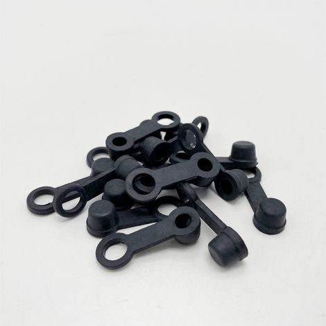 50pcs Frein Purge Vis Bouchons Graisse Raccord Capuchon Anti-Poussière Frein Mamelon Capen Caoutchouc pour Voiture Moto Automobile (1/5)