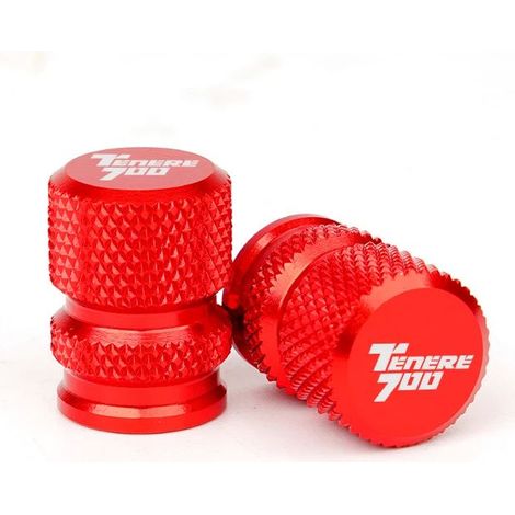 (Bouchons de valve-rouge) Compatible pour Yamaha Tenere 700 2019 2020 2021 2022 2023 Accessoires de moto Béquille Extension de pied Support latéral Agrandisseur Pad Tenere700 maxpower (1/4)