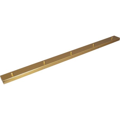 Rosone Multicavo 5 Fori In Metallo Ottone Brunito L120Cm (1/2)