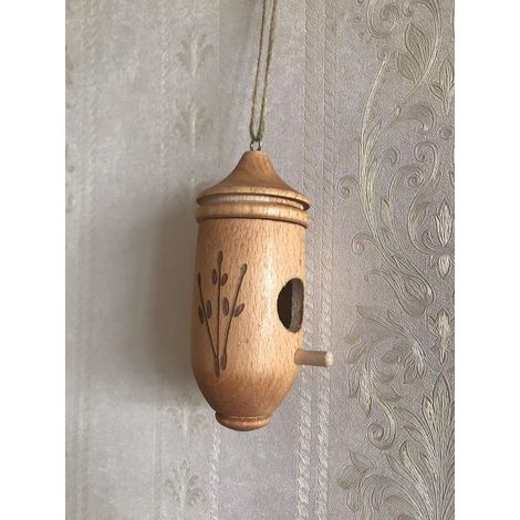 Nichoir à colibris transfrontalier, nouveau produit, mangeoire à oiseaux en bois pour jardin extérieur, nichoir à colibris suspendu, vente en gros D (1/5)