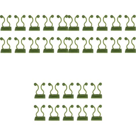 (30 pièces) Clips de fixation pour plantes grimpantes, crochets de fixation pour lianes et rotin, tuteurs auto-adhésifs invisibles pour plantes grimpantes. (1/4)