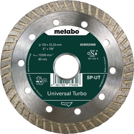 Metabo Diamanttrennscheibe Universal UT 125 x 22,23mm Beton Sandsteine Tonziegel (1/2)