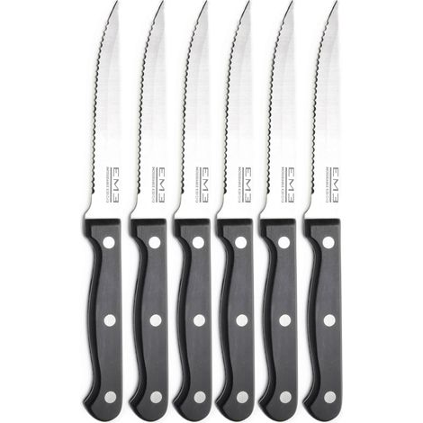 Set Coltelli per Bistecca 6 Pezzi in Acciaio Eme Rodeo (1/2)