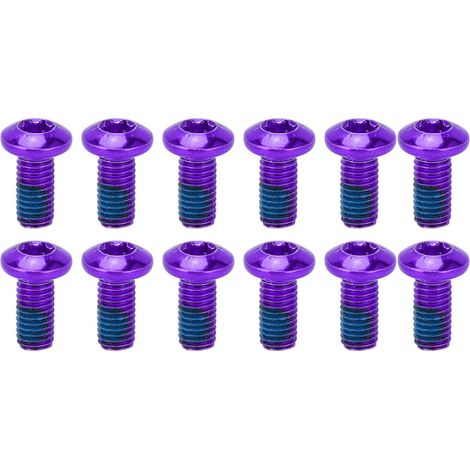 BOLANY 12-teiliges Set Bremsscheibenschrauben aus legiertem Stahl für Mountainbikes, Bremsscheiben-Rotorschrauben (1/5)