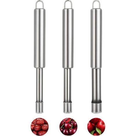 3 PCS Vide Pomme, VidePomme en Acier Inoxydable Corer Trancheuse Coupefruits Dénoyauteur à Pomme Gadgets de Cuisine pour Maison Cuisine Poires Poivrons Honeycrisp Pommes (1/5)
