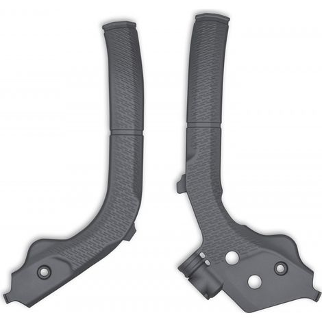 PROTECTORES DE CHASIS UFO HUSQVARNA TC 125/250 '19-22, FC 250/350/450 '19-22, TE 150/250/300 '20-22, FE 250/350/450/501 '20-22 COLOR GRAFITO