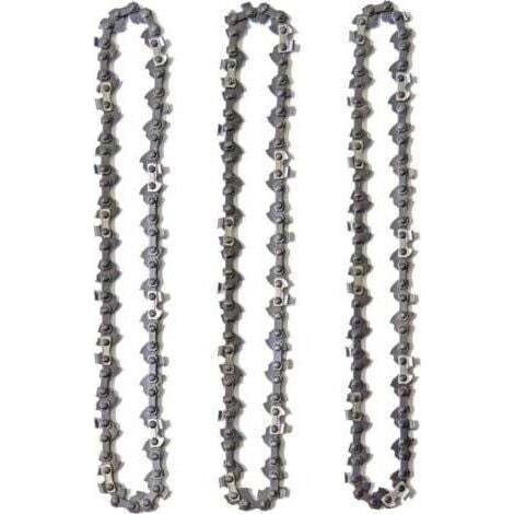 Set mit 3 Kettensägenketten für 35 cm (14 Zoll) Führungsschienen, 52 Treibglieder, rückschlagarm, kompatibel mit Husqvarna, McCulloch, Bosch, Ferrex, Primaster und anderen. (1/4)
