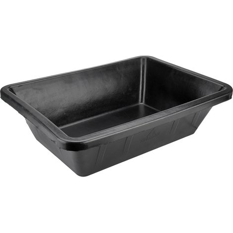 Gaveta 40 l de caucho resistente negra. ø685x505x190 mm