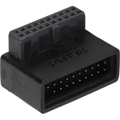 Adaptateur USB 3.0 90° à Circuit Imprimé Multicouche, Installation Facile, Connecteur d'Alimentation 19/20 Broches PH19B (1/5)