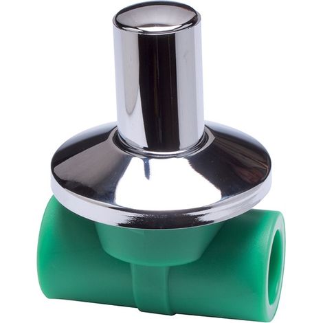 Rubinetto d'arresto a vitone in ppr polipropilene verde 20 mm (1/3)
