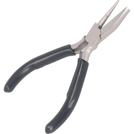 Pince à boucler les fils de 12,7 cm (5 pouces), pince à bec rond semi-concave, outil de bobinage en acier au carbone pour la fabrication de bijoux DIY (1/5)