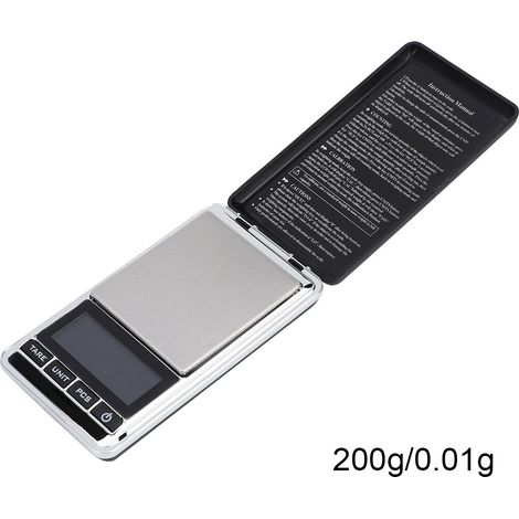 Mini balance de cuisine électronique numérique LCD pour peser et mesurer les aliments (200 g/0,01 g)-AquaForge (1/5)