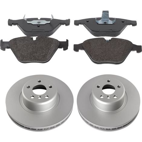 KIT FRENI ANTERIORI compatibile con BMW 6 (E63,E64) - DISCHI + PASTIGLIE OEM: FDB1628 / A 00 228 / 17599 , 18660 /SOSTITUZIONE DIRETTA/BASSA POLVERE/SILENZIOSO (1/5)