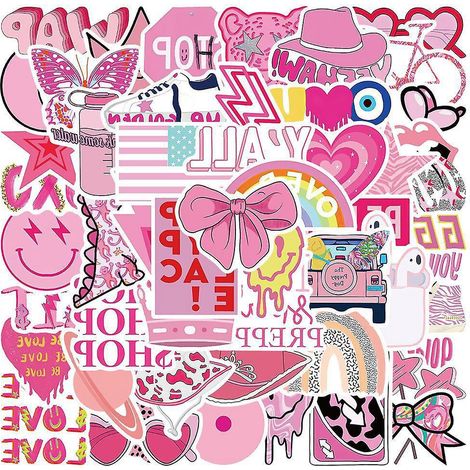 autocollants Pack 50 Pcs Vinyle Graffiti Stickers Pour Ordinateur Portable Voiture Planche Roulettes Moto Vlo Bagages Pare-chocs Bombe Autocollan (1/5)
