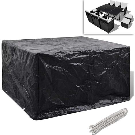 vidaXL Housse de salon de jardin 8 œillets 172 x 113 x 73 cm (1/5)