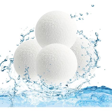 Lntyq 4-teiliges Set Ölabsorbierender Schwämme, wiederverwendbarer Poolschwamm, Schaumabsorber für Schwimmbäder und Whirlpools, weiß, Polyurethan, 7,5 x 7,5 x 7,5 cm (1/5)