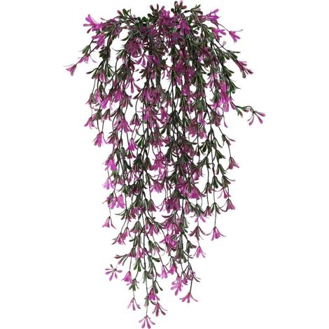 2pcs Plantes Artificielles Suspendues Guirlande Fleurs Simulées Vigne Décorative pour Extérieur Intérieur Potager Balcon Bureau Clôture Treillis Jardin (1/5)
