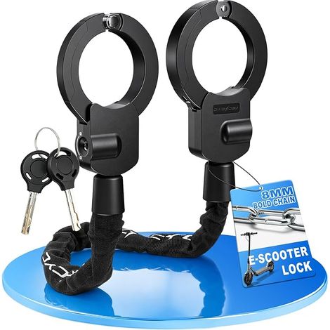 8mm Electric Scooter Lock Adjustable Handcuff Lock (1/5)