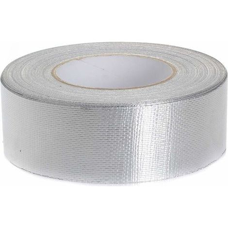 Ruban Adhésif En Aluminium Renforcé 50 Mm X 5M, Aluminium Bande D'Étanchéité, Ruban De Scellement + Renforcement En Fibre De Verre (1/5)