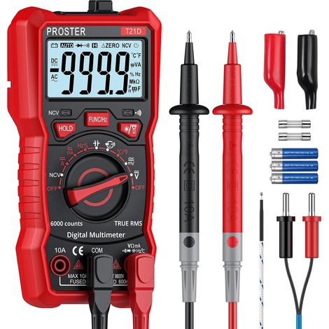 Multimètre Numérique Automatique 6000 Comptes TRMS 600V 10A (1/5)