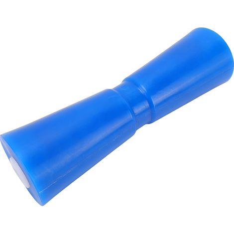 Rouleau de remorque de bateau, 11.4 pouces, quille à centrage automatique, butée d'arc bleue en polyuréthane pour support d'arbre 5/8 (1/5)
