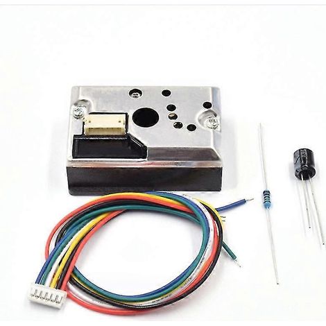 Capteur de poussière optique compact GP2Y1014AU0F, compatible avec les capteurs de particules de fumée GP2Y1010AU0F et GP2Y1010AUOF.